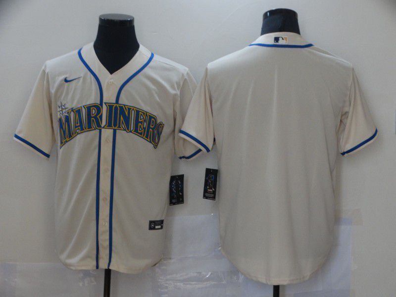 Men Seattle Mariners Blank Cream Game Nike MLB Jerseys->arizona diamondback->MLB Jersey